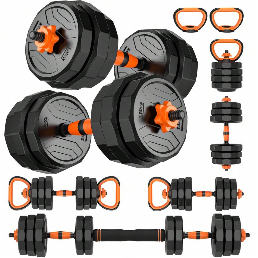 Dumbbell Set - 44파운드, 6가지 기능이 있는 조절식 덤벨