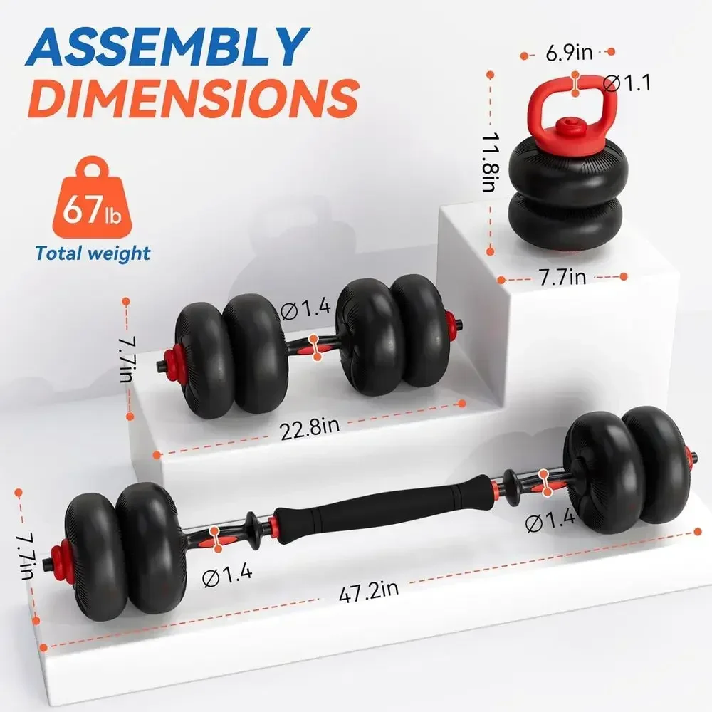 PVC 코팅 처리된 조절식 덤벨 세트, 가정용 헬스장에 - Dumbbell Set 리뷰 및 가격