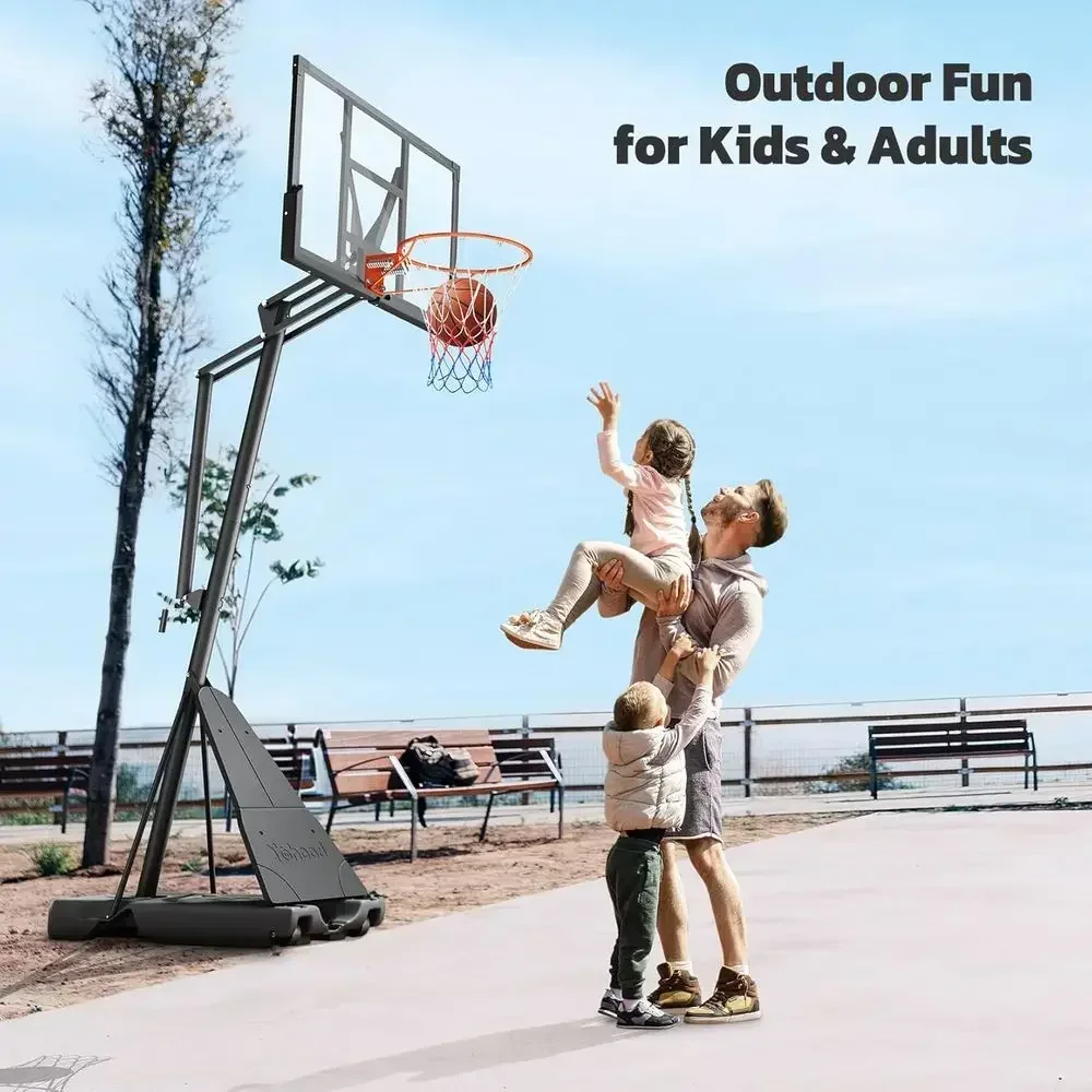 휴대용 야외 농구 골대, 44/48인치 백보드, 코트, - Basketball Hoop 리뷰 및 가격