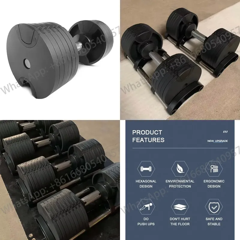 2.5-80KG 중량 조절 가능한 고품질 페인트 피트니 - Dumbbell Set 리뷰 및 가격