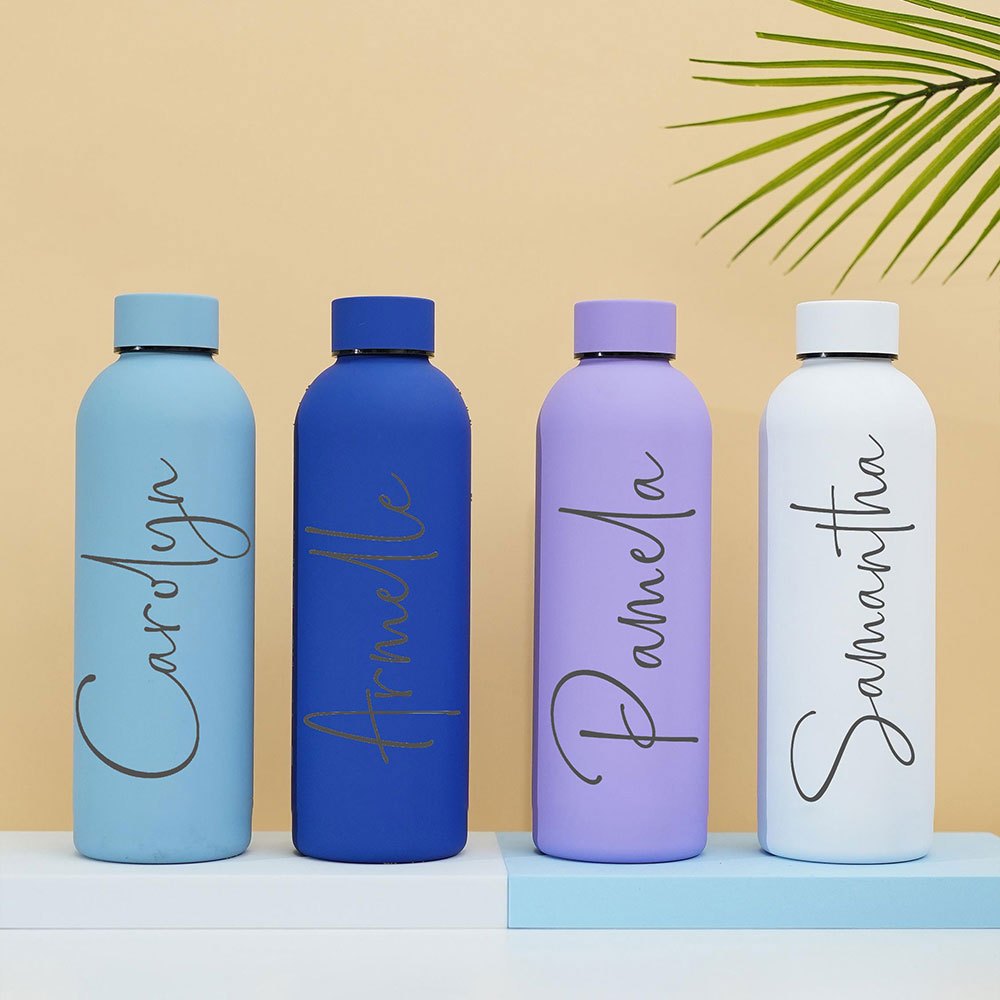 맞춤형 이름이 새겨진 무광 스테인리스 스틸 물병, 개인 - Sports Water Bottle Insulated 리뷰 및 가격